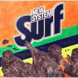 Bill Seet (American, 20th century), New System Surf, 1992, acrylic on canvas, signed and dated