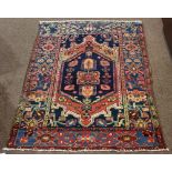 Persian Hamadan carpet, 5'5" x 3'8"