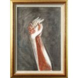 Hipolito Hidalgo De Caviedes (Spanish, 1902-1994), Untitled (Two Hands), mixed media on paper,