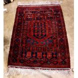 Afghan Belouch prayer rug, 4'4" x 3'1"