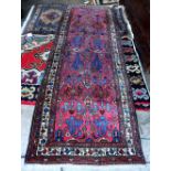 Persian Hamadan runner, 10'2" x 3'5"