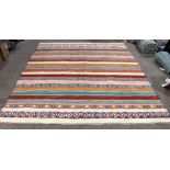 Turkish Shirvan Kilim carpet, 8'8" x 9'7"