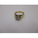 An 18ct gold diamond solitaire ring