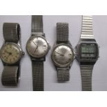 4 Vintage watches to include a Winegartens example and a military example the former property of a