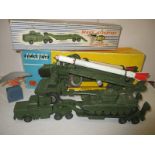 A boxed Corgi toys Corporal guided missile vehicle no 1113 and a boxed Dinky supertoys tank