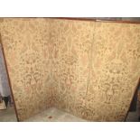 A late 19th century 3 fold screen