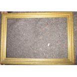 A Victorian gilt wood picture frame