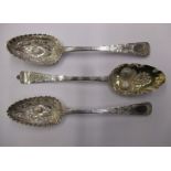 Three 18th century silver spoons 2 with Irish Hallmarks