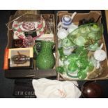 A quantity of clearance items to include an art deco dressing table set