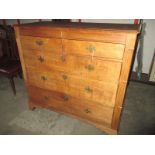 A large chest of 2 short over 3 long graduated drawers