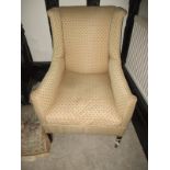 A 19th century upholstered parlour chair