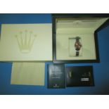 A ladies Rolex Oyster Perpetual Superlative chronometer watch with box and paperwork