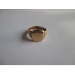 A 9ct gold masonic signet ring, approx weight 6g