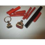 2 letter seals and sealing wax sticks