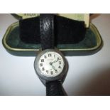 A 1930’s Harwood Automatic wrist watch in original box and paperwork