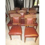 A set of eight 19th century dining chairs By Chamberlain, King & Jones of Birmingham