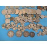 A quantity of coins to include George III & later silver examples