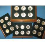 A quantity of Georgian and later silver coins in collectors cabinet