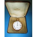 A Smiths 9ct gold cased pocket watch