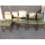 A set of 8 dining chairs 6+2