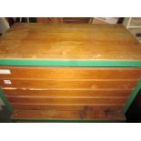 Two large vintage 5 drawer plan chests