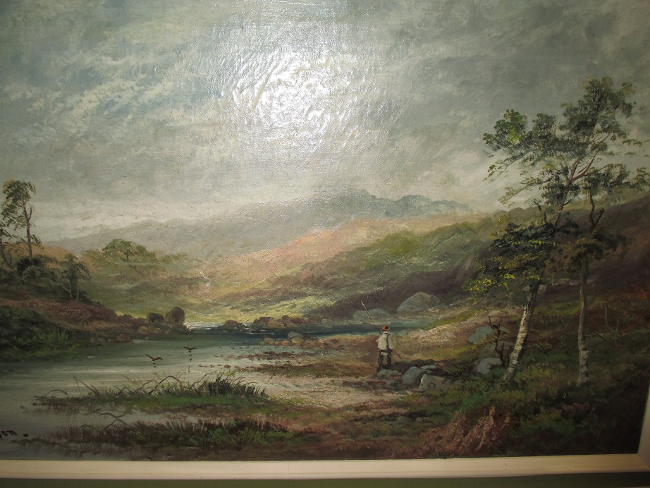 An oil on canvas landscape signed lower left W Wilson