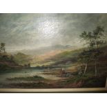 An oil on canvas landscape signed lower left W Wilson