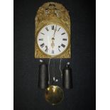 A 19th century French bracket clock, striking on a bell