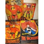 A quantity of Incredibles figures in original blister packs