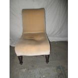 A 19th century upholstered nursing chair