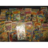A quantity of vintage DC comics to include Superman examples