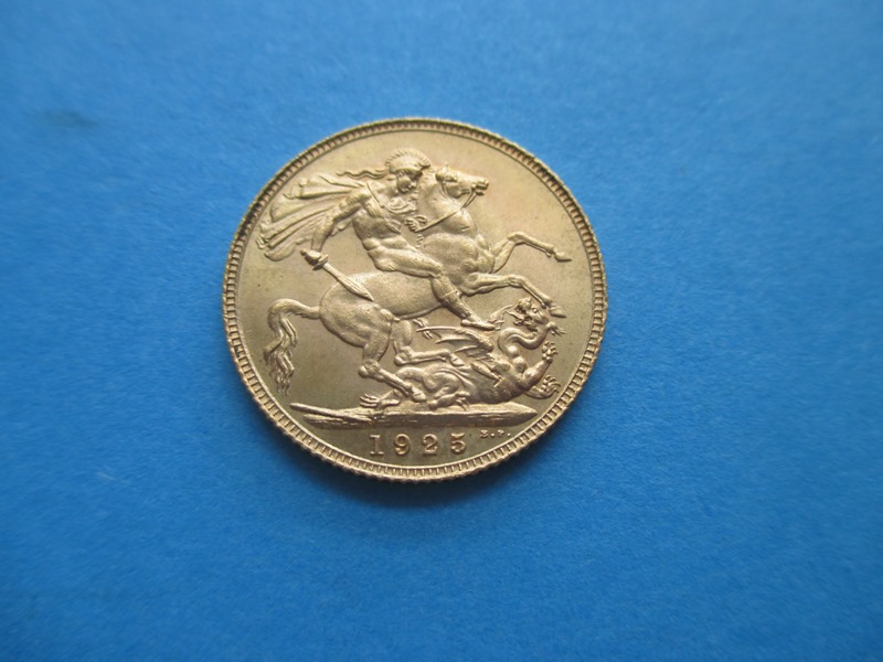 A George V full sovereign dated 1925