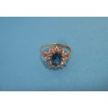A 9ct gold dress ring, approx. size O