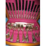 A vintage Graham Jackson silver plated canteen of cutlery