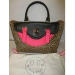 A Hill & Friends designer happy face handbag with outer protective storage bag, in unused condition