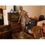 A large French 19thC. bronze signed by E. Rousseau