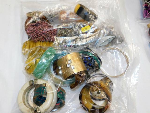 Two bags of vintage costume jewellery