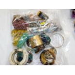 Two bags of vintage costume jewellery