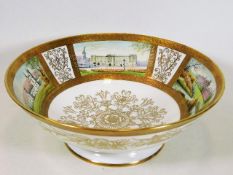 A cased Coalport limited edition 4/25 fruit bowl w