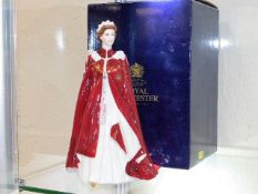 A Royal Worcester model of Queen Elizabeth II with