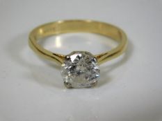 An 18ct gold 2ct diamond solitaire ring