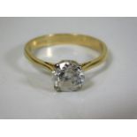 An 18ct gold 2ct diamond solitaire ring