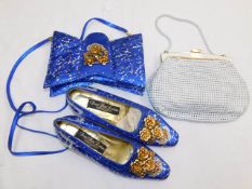 A matching Italian shoe & handbag set twinned with