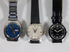 A retro Ricoh wrist watch & two others