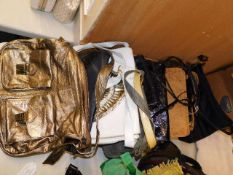 A collection of ten handbags including Tula