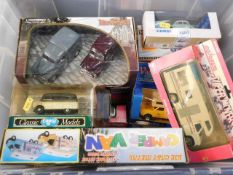 A boxed quantity of diecast vehicles including hol