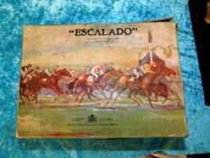 An early 20thC. boxed game of Escalado