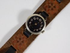 A Lanco military issue wrist watch with rare MOD c