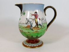 A Doulton series ware jug featuring hunt scene