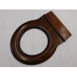 A refurbished Victorian mahogany toilet seat